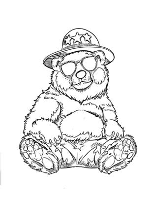 Bear Sitting Down