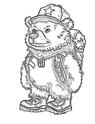 Hiking Bear